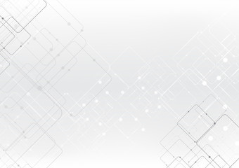 Poster - vector background abstract technology communication data Science