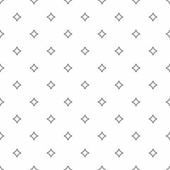 Leinwandbilder - Abstract seamless pattern. Grey stars, modern stylish textures
