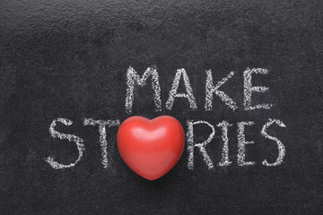 Poster - make stories heart