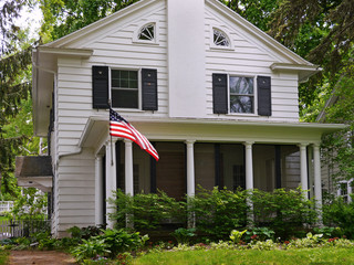 Poster - suburban middle class American house