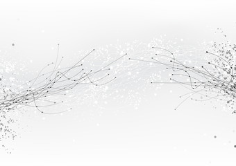 Poster - vector background abstract technology communication data Science
