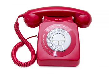 Isolated red phone