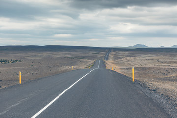 Wall Mural - Endless Icelandic Highway