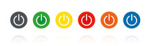 Standby - An- Und Ausschalter - Farbige Buttons