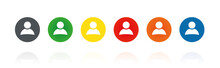 Avatar - Profilbild - Farbige Buttons