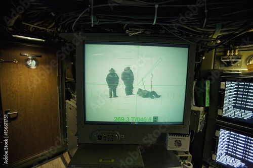 A Fiber Optic Periscope Display In The Control Room Of The