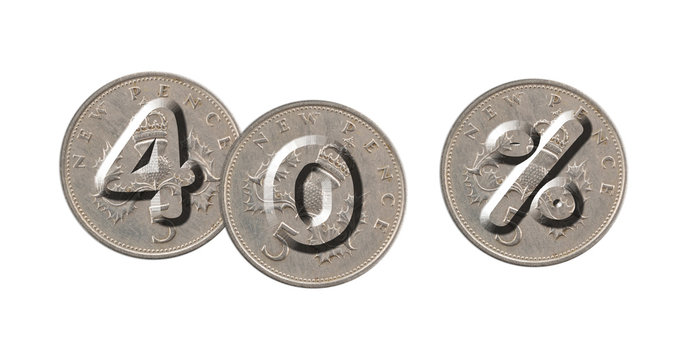 40 percent with old coins
