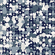 Abstract seamles pattern in winter colors. Blue and white geometrical background.