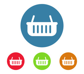 Canvas Print - Set of shopping basket icon