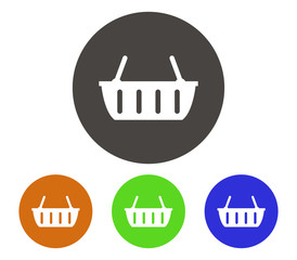 Canvas Print - Set of shopping basket icon