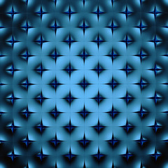 Wall Mural - Abstract blue geometrical background. 3D render