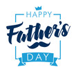 Happy Fathers Day calligraphy light banner. Happy father`s day vector lettering background. Dad my king illustration