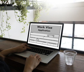 Poster -  Visa Application  Form Immigration Employment Recruitment