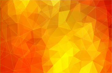 Wall Mural - Flat bright yellow abstract triangle shape background