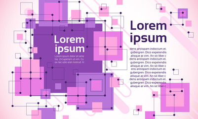 Poster - Abstract Geometrical Background Banner Copy Space Vector Illustration