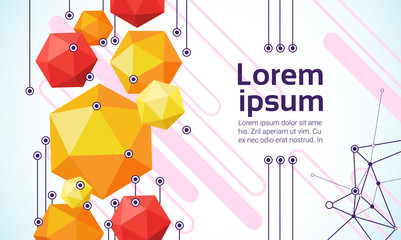 Poster - Abstract Geometrical Background Banner Copy Space Vector Illustration