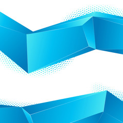 Wall Mural - blue abstract geometrical perspective line segments