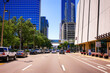 Buildings and vehicles on North Tampa Street in downtown Tampa FL