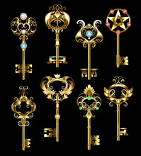 Set Of Gold Keys