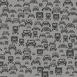 © valeo5 - Car Silhouette Seamless Pattern on Grey Background