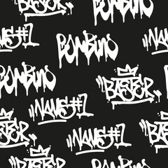 Wall Mural - Seamless pattern graffiti