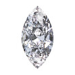 3D illustration marquise diamond stone