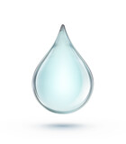 Fototapeta Dinusie - Blue water drop