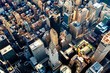 Aerial view of the Midtown Manhattan NY