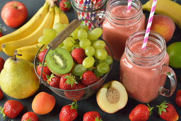 Wall Mural - Dietary fruit smoothies