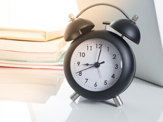 alarm clock on isolated background