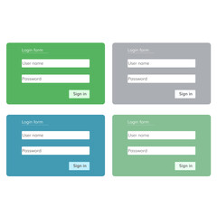 login form for website 