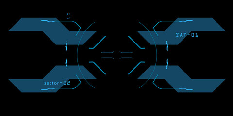 Wall Mural - Target element of the interface.
