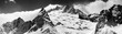 © BSANI - Black and white panorama of snow maintain at winter