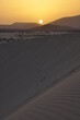 Coucher de soleil sur le désert : iles canaries