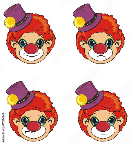 Clown Circus Cartoon Makeup Focus Mask Costume Humor Fun