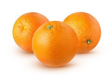 Wall Mural - Oranges isolated on a white background.