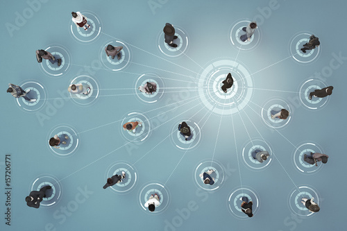 connect with people concept