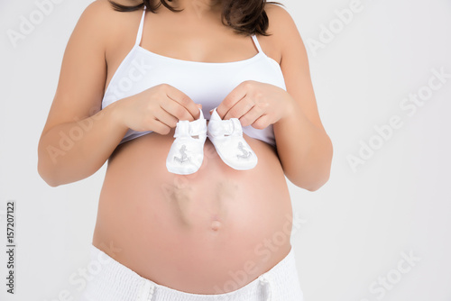 Picture The Foot Of An Unborn Baby Pressing On Its Mother S