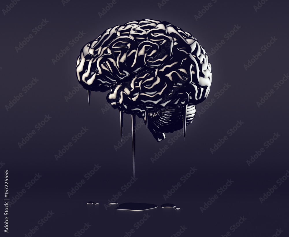 Brain made of oil