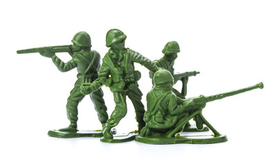 Wall Mural - Collection of traditional toy soldiers