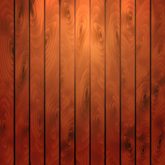 Cartoon square vector background with wooden boards