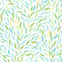 Seamless Pattern With Leafs