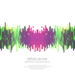 Poster - Abtraktnyj white background with geometric shapes. Bright colors.