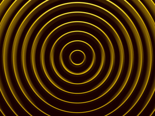 Poster - Golden vortex abstract background. This pattern works for text backgrounds, web design, print or mobile application. 3D illustration.