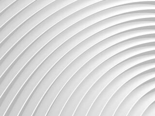Fototapete - White abstract background for graphic design, book cover template, business brochure, website template design. 3D illustration.