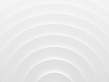 White Rings Abstract Pattern For Web Template Background, Brochure Cover Or App. Material Style. Geometric 3D Illustration.