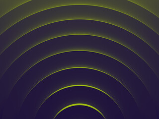 Fototapete - Radial geometric abstract background. This pattern works for text backgrounds, web design, print or mobile application. 3D illustration.