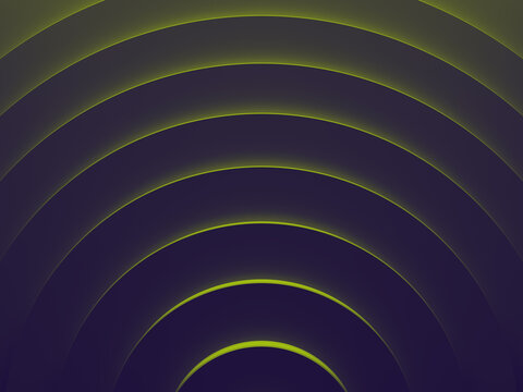 Radial geometric abstract background. This pattern works for text backgrounds, web design, print or mobile application. 3D illustration.