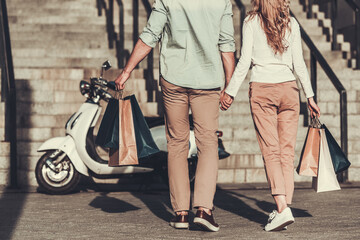 Poster - Couple on scooter