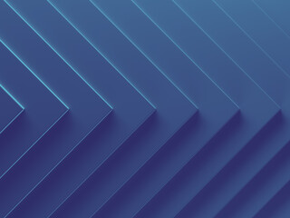 Fototapete - Blue pointer abstract background for graphic design, book cover template, business brochure, website template design. 3D illustration.